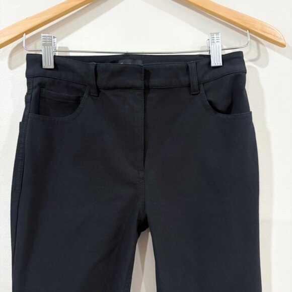 Theory Black Slim Bootcut Pants Size 00 – Workwear Trousers Minimalist Chic - Picture 3 of 10